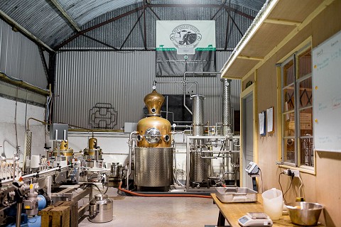 The still at Ballyvolane House Distillery