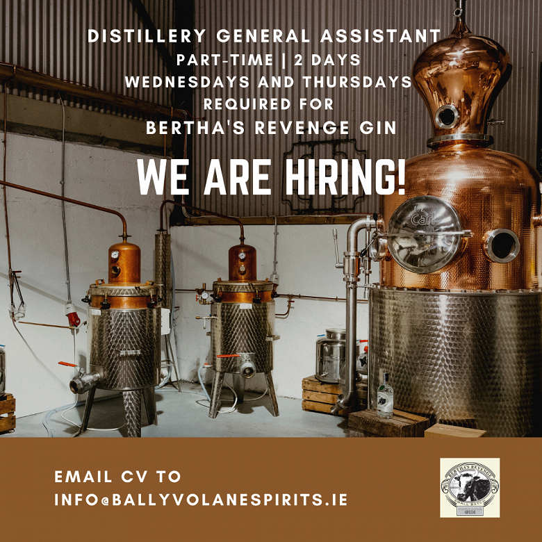Distillery Assistant Required Bertha's Revenge Gin