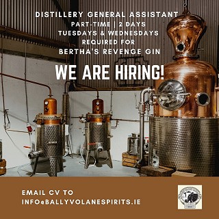 Distillery Assistant Required Bertha's Revenge Gin