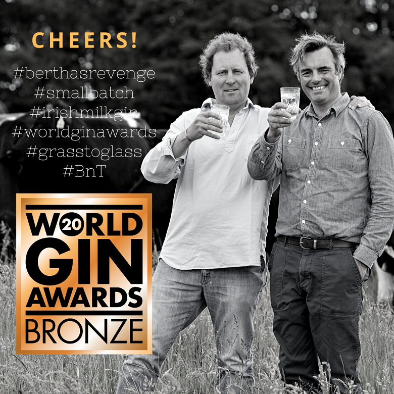 Bertha's Revenge Gin wins Bronze at World Gin Awards 2020