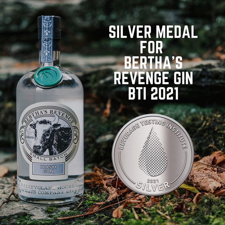 Beverage Testing Institute Silver Award for Bertha's Revenge Gin