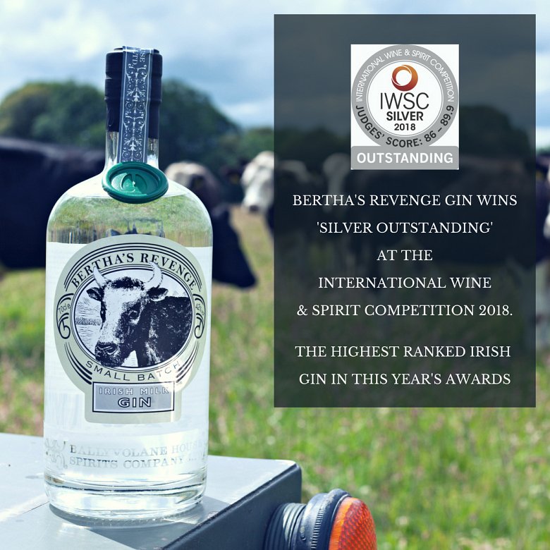 Bertha's Revenge Gin wins IWSC Silver Outstanding 2018