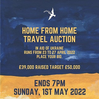 Home From Home Travel Auction in aid of Ukraine
