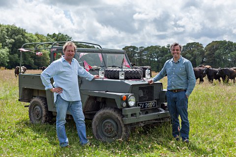 Antony & Justin inspecting the herd