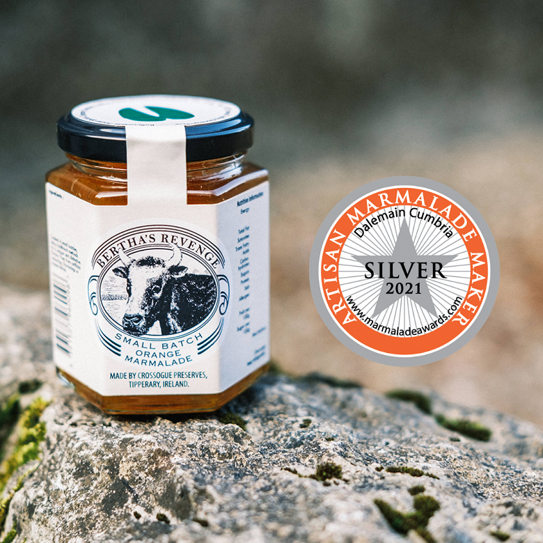 Silver for Bertha's Revenge Small Batch Orange Marmalade - The World's Original Dalemain Marmalade Awards 2021